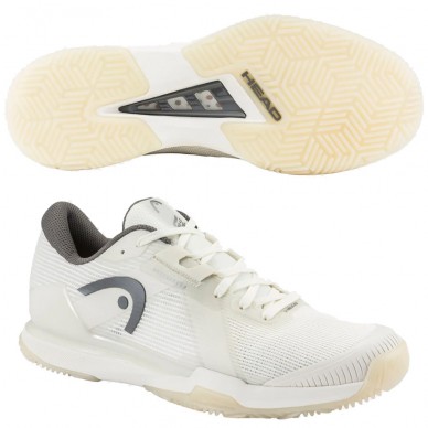 Head Sprint Pro 4.0 Padel Men white dark grey 2026 Padel Shoes