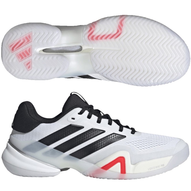 Adidas Barricade 14 M Clay white black lucid red 2026 Padel Shoes