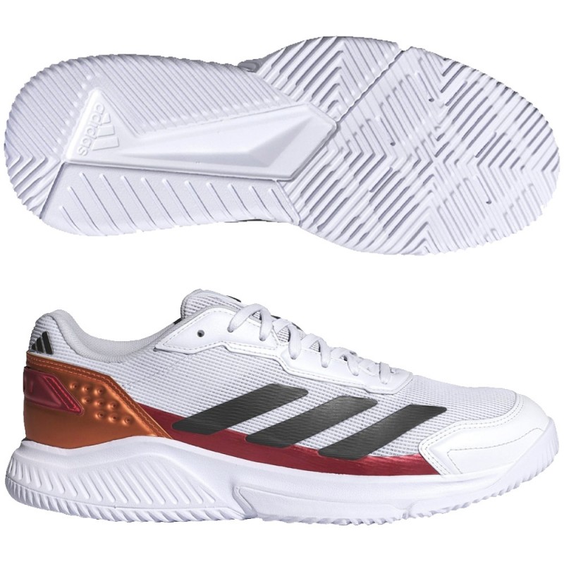 Adidas Courtquick Padel M white lucid orange 2026 padel shoes
