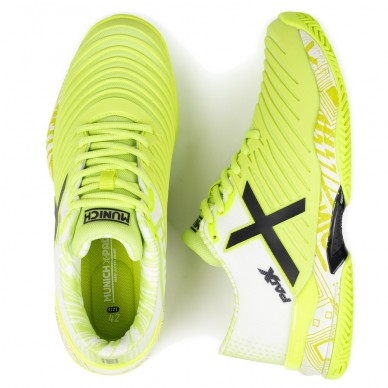 Munich PADX 62 Padel white yellow 2026 Padel Shoes