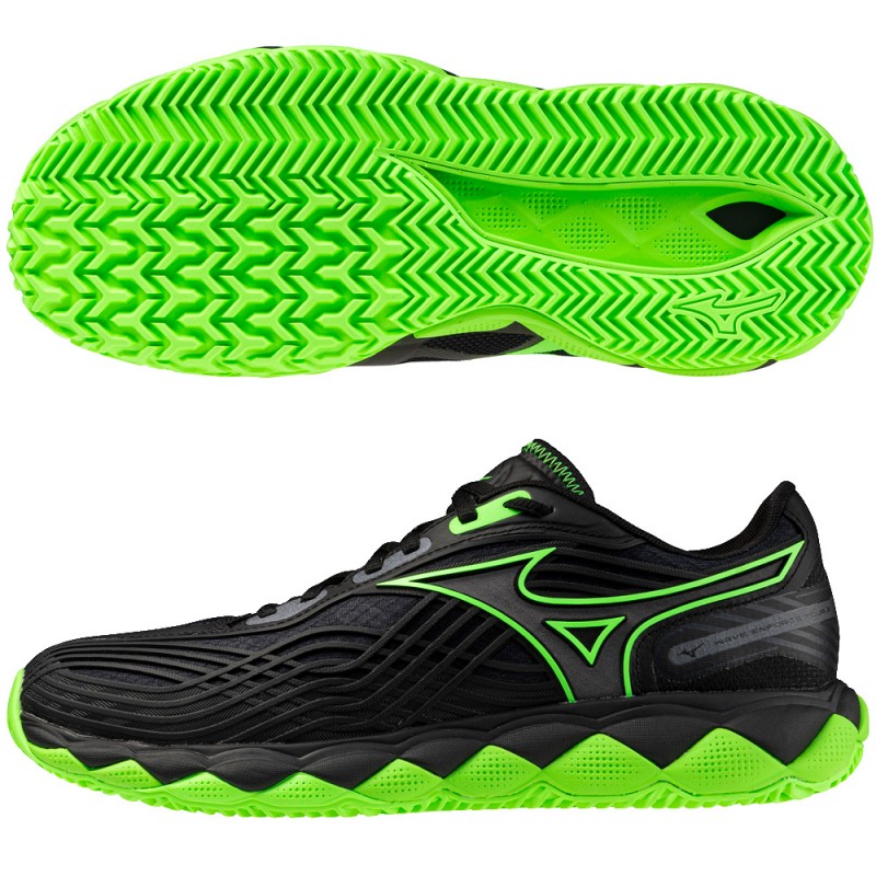 Mizuno Wave Enforce Tour 2 Padel black foliage green 2026 Padel Shoes