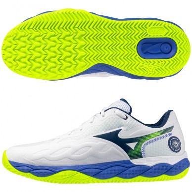 Mizuno Wave Enforce Court CC white dazzling blue 2026 padel shoes