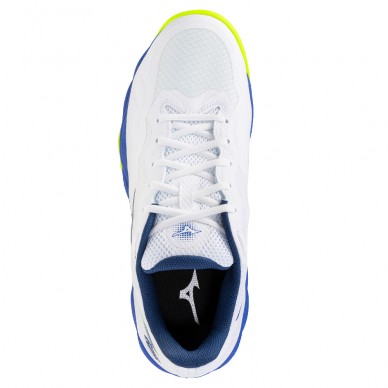 Mizuno Wave Enforce Court CC white dazzling blue 2026 padel shoes