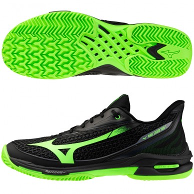 Mizuno Wave Exceed Tour 7 Padel black glowing apple 2026