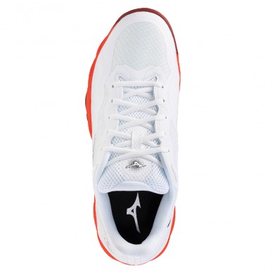 Mizuno Wave Enforce Court CC fiery red white 2026 padel shoes