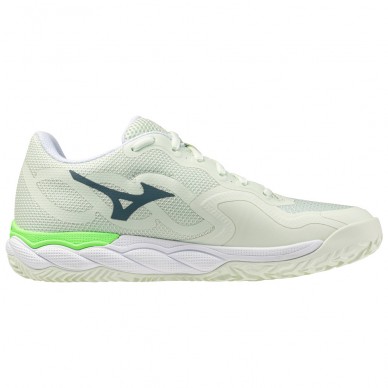 Mizuno Wave Enforce Court Padel phantom green white 2026 Padel Shoes