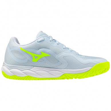 Mizuno Wave Enforce Court CC ice water yellow 2026 Padel Shoes