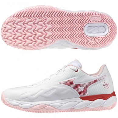 Mizuno Wave Enforce Court CC white pinkesque 2026 padel shoes