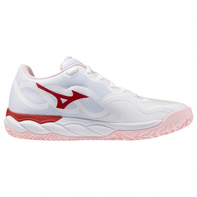 Mizuno Wave Enforce Court CC white pinkesque 2026 padel shoes