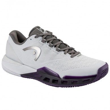 Head Revolt Pro 5.0 Clay Men light grey purple night 2026 padel shoes