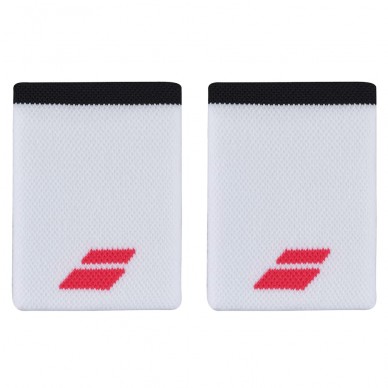 Wristbands Babolat Logo Jumbo White Red