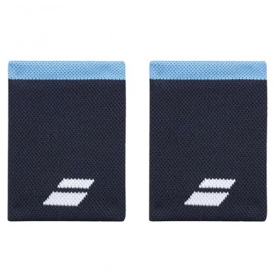 Babolat Logo Jumbo Wristbands blue.