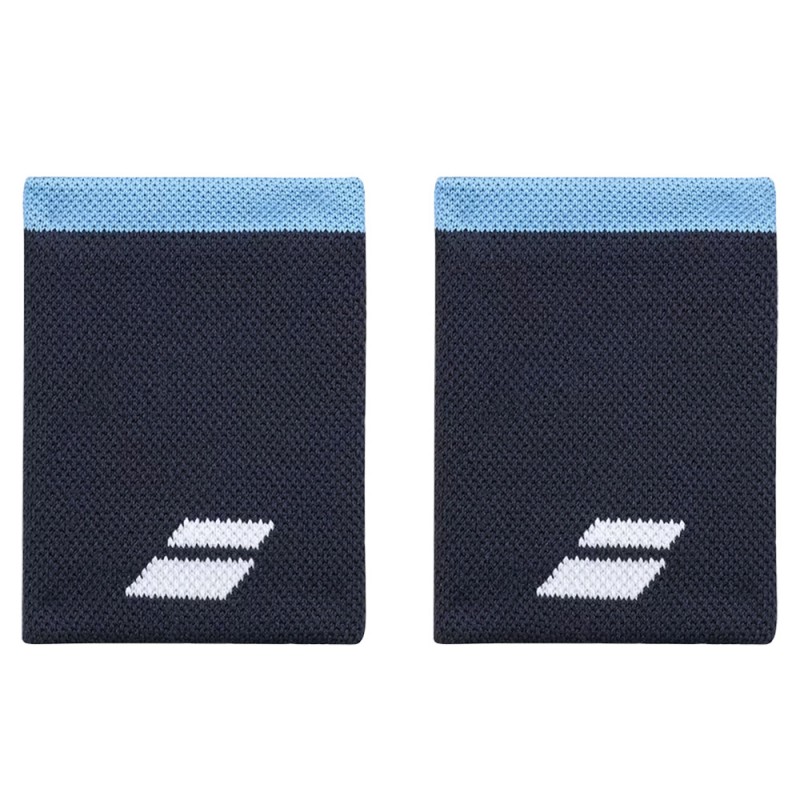 Babolat Logo Jumbo Wristbands blue.