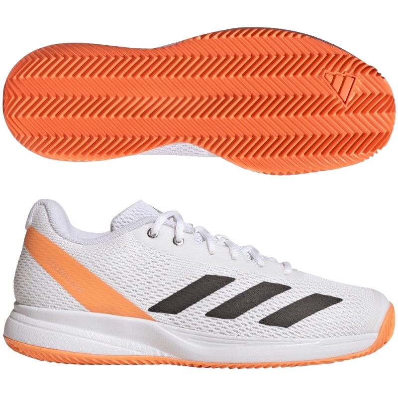 Adidas Courtflash Speed 2 white lucid orange 2026 padel shoes