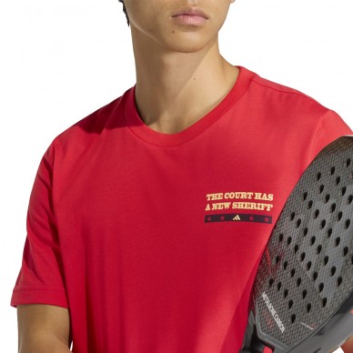 T-shirt Adidas Wanted red