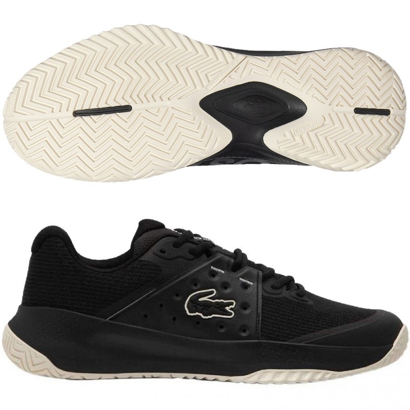 Lacoste Power Serve Black Off White 2026 Padel Shoes