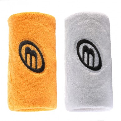 Wristbands Bullpadel BPMU262 white mandarin