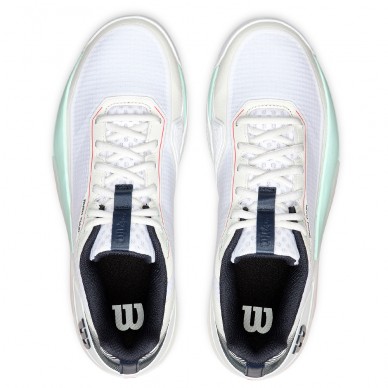 Wilson Rush Tour 5 Clay white bay blue 2026 Padel Shoes