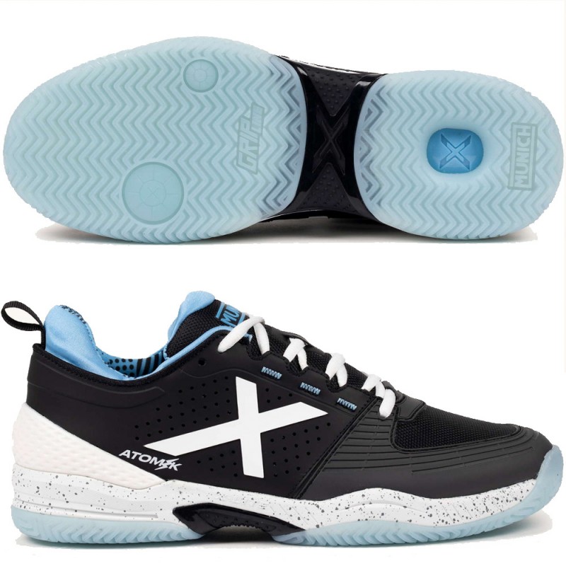 Munich Atomik 51 black light blue 2026 padel shoes