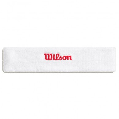 Headband Wilson Terry white red logo