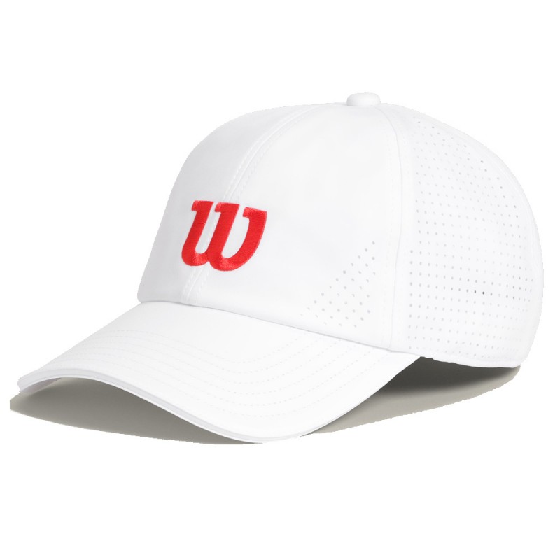 Cap Wilson Active Perforated White with Red Logo