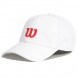 Cap Wilson Active Perforated White with Red Logo