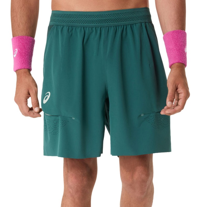 Short Asics Match Laser Cut 7IN dark green
