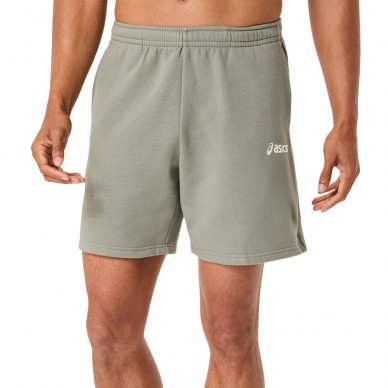 Short Asics Logo Fleece 7IN sage green