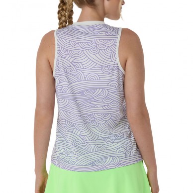 T-shirt Asics Court All Over Print crema