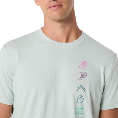 T-shirt Asics Game Seasonal Graphic Tee Light Green
