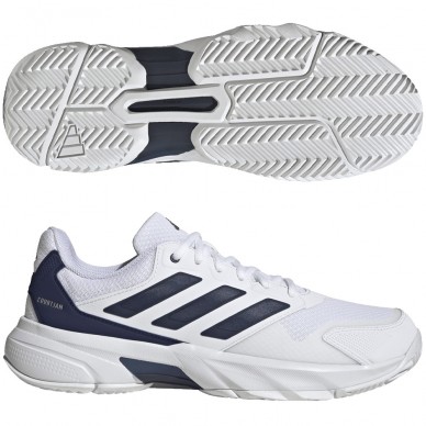 Adidas Courtjam Control 3 M white dark blue 2026 Padel Shoes
