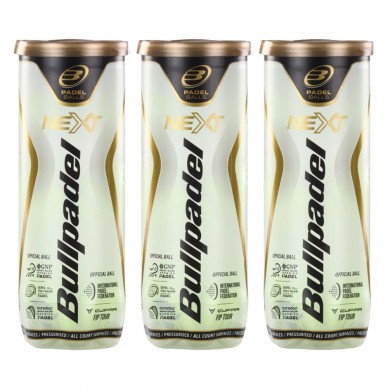 Pack 3 bottles Bullpadel FIP Next balls