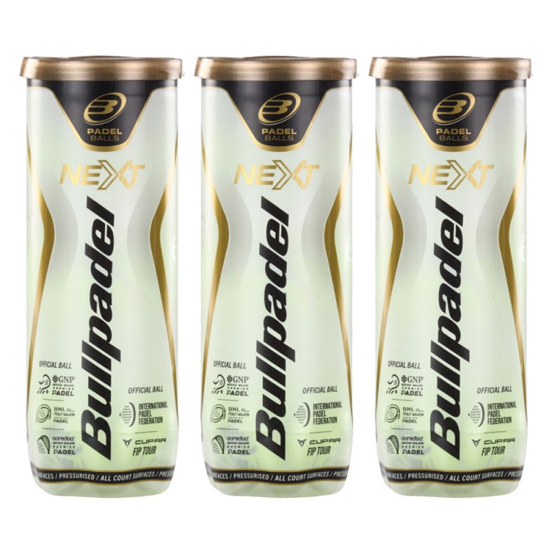 Pack 3 bottles Bullpadel FIP Next balls