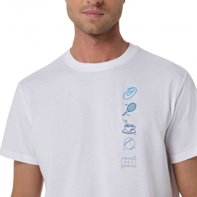 T-shirt Asics Game Seasonal Gracphic Tee white