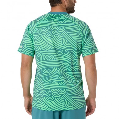 T-shirt Asics Court All Over Print SS Top teal