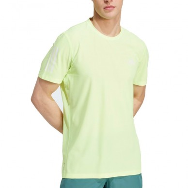 T-shirt Adidas Own The Run fluorescent yellow