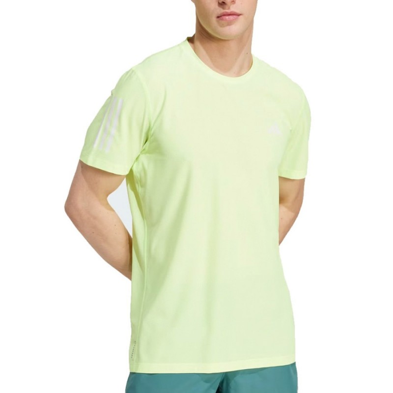 T-shirt Adidas Own The Run fluorescent yellow