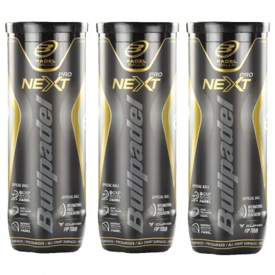 Pack 3 bottles Bullpadel FIP Next Pro balls