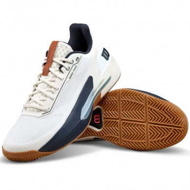 Wilson Rush Tour 5 Clay White Navy 2026 Padel Shoes