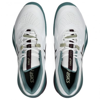 Asics Gel Resolution X Clay white dark aubergine 2026 padel shoes