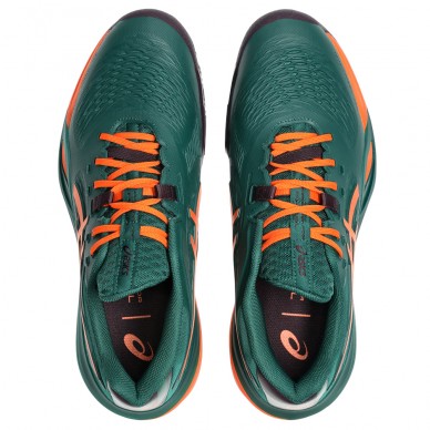 Asics Gel Resolution X Padel jewel green energy orange 2026 Padel Shoes