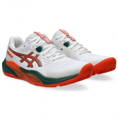 Asics Gel Challenger 15 Padel White Energy Orange 2026 Padel Shoes