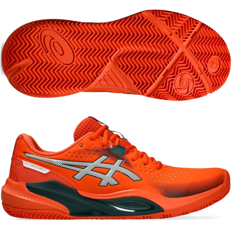Asics Gel Challenger 15 Padel Energy Orange Jewel Green 2026 Padel Shoes