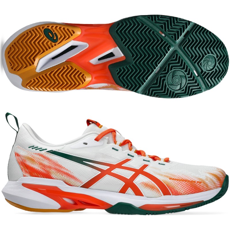 Asics Sonicsmash FF white energy orange 2026 padel shoes