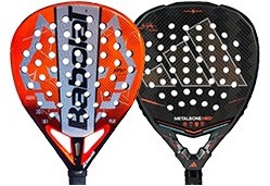 Professional padel rackets